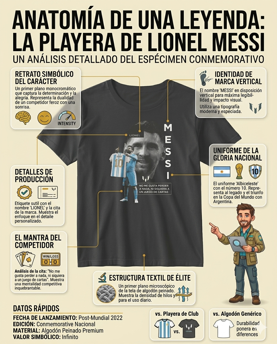 Playera Leyendas – Messi Argentina