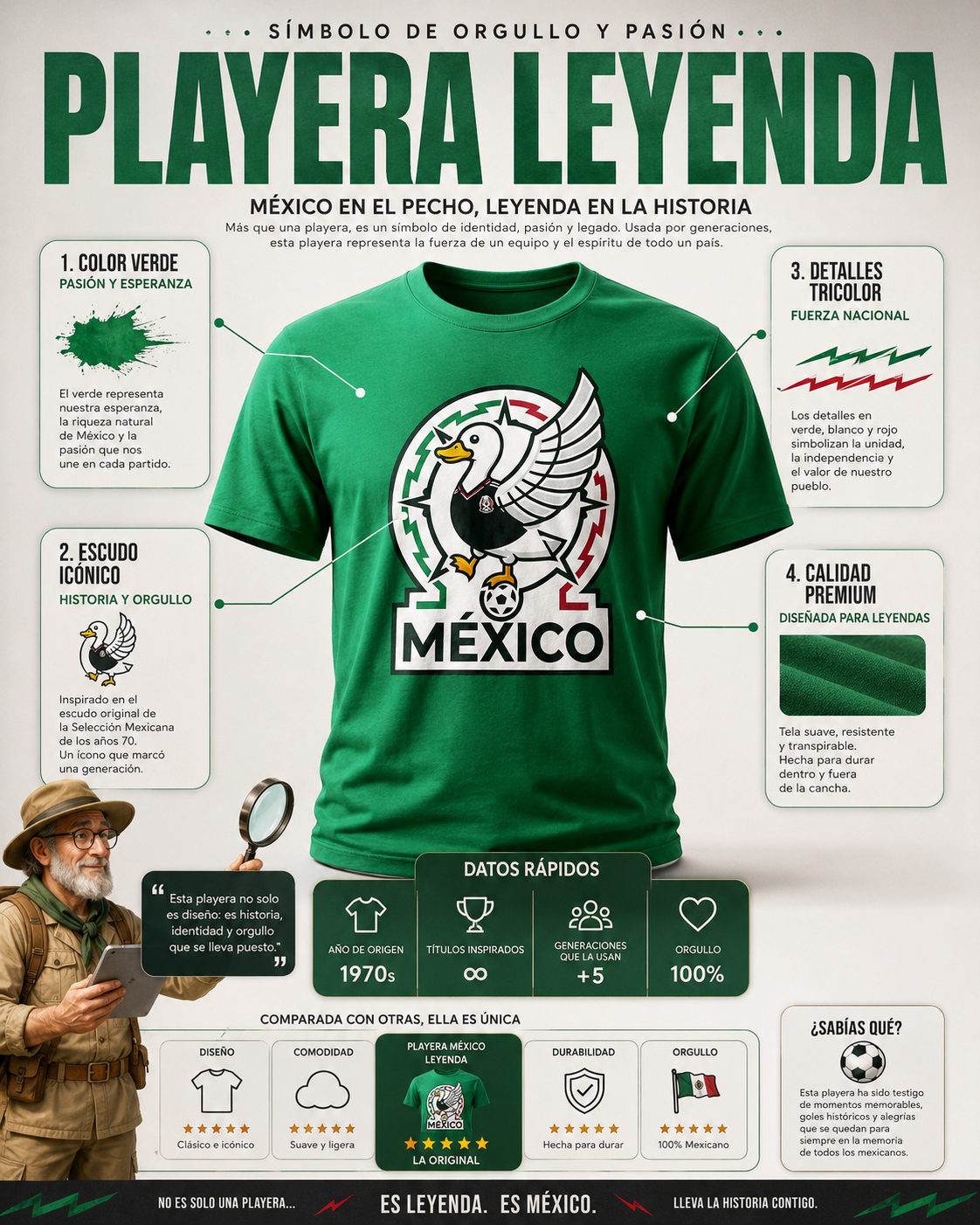Playera Pato Merlín México