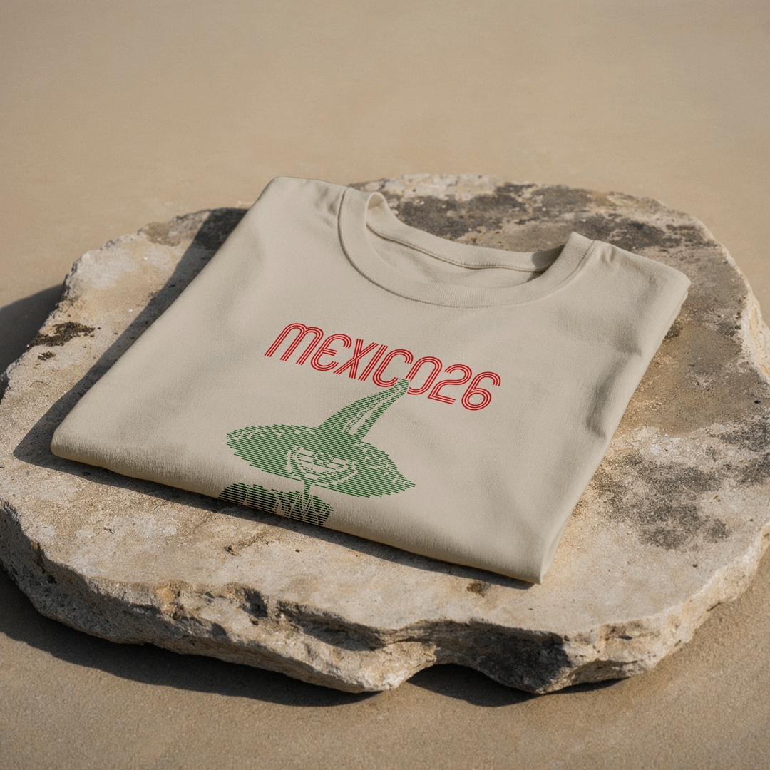 Playera México 26 – Piqué Lineal Retro