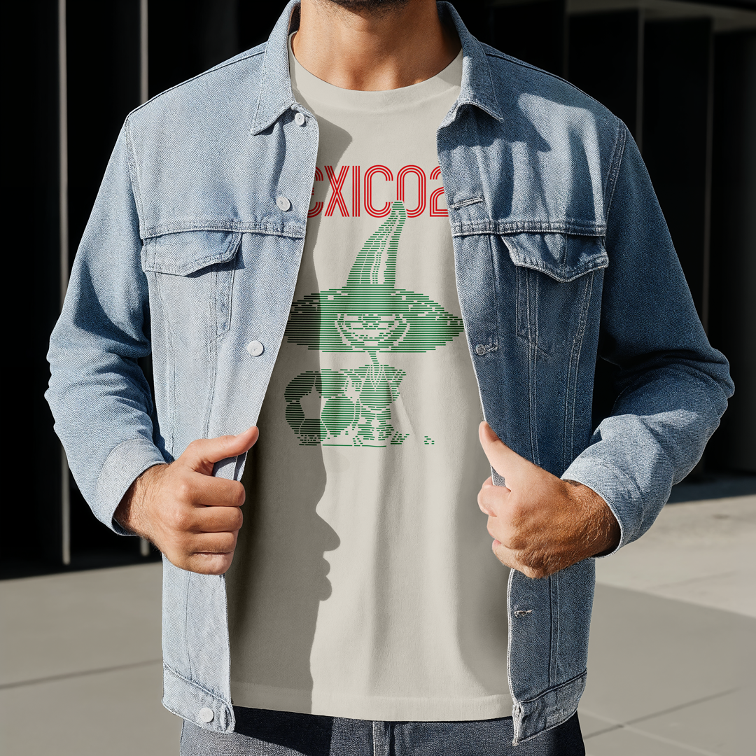Playera México 26 – Piqué Lineal Retro