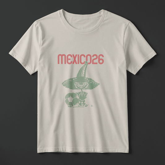 Playera México 26 – Piqué Lineal Retro