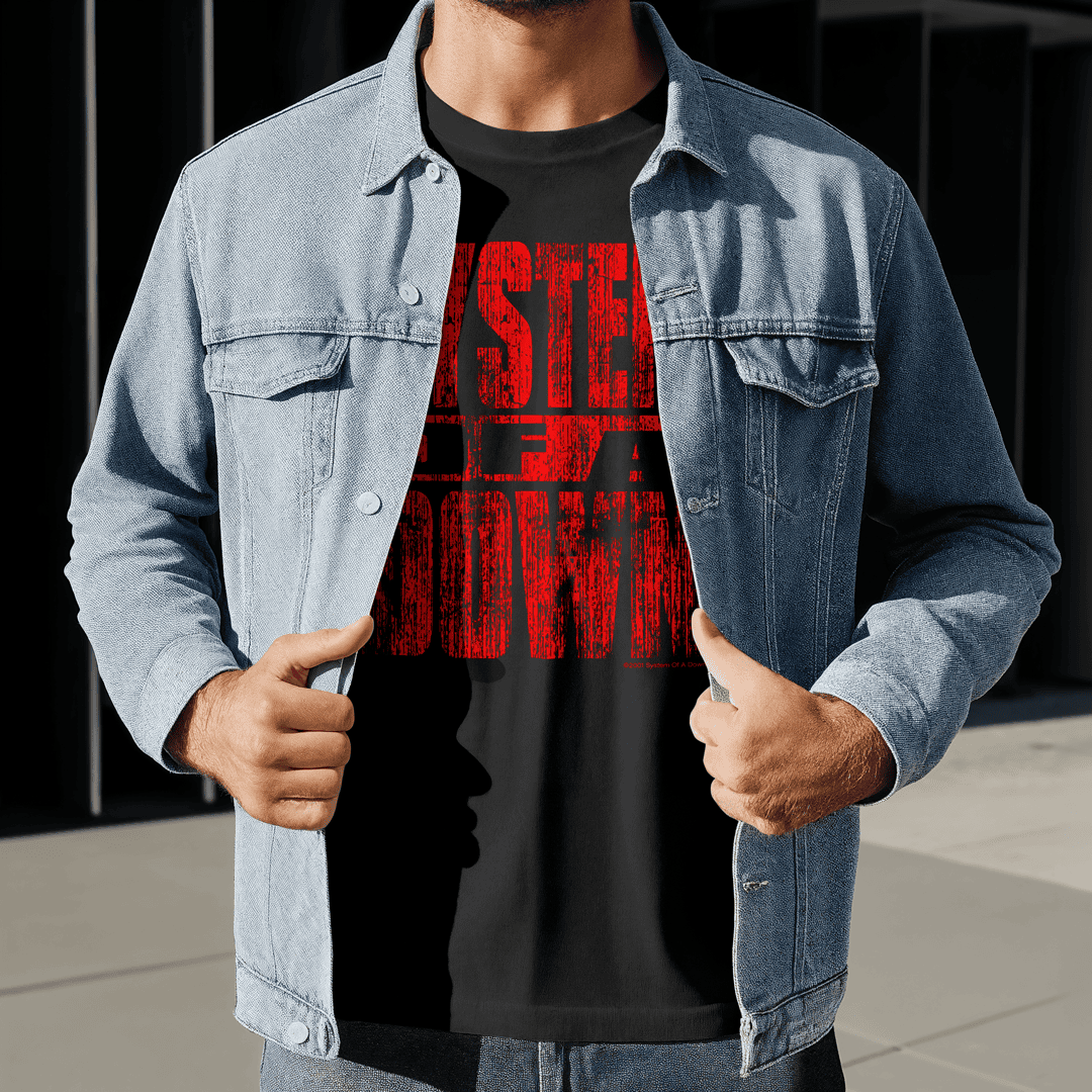 Playera System Of A Down [Serigrafía Discharge]