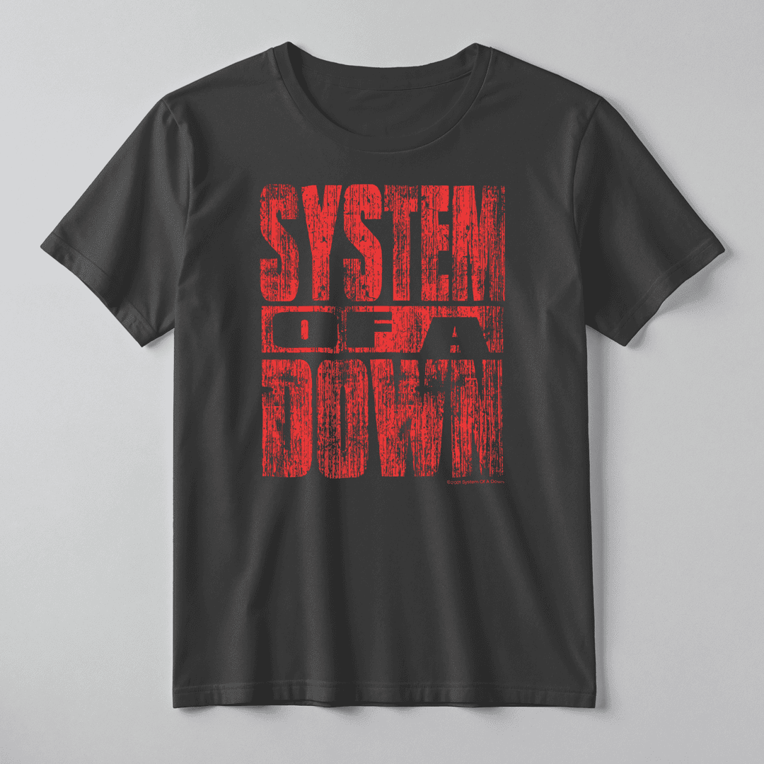 Playera System Of A Down [Serigrafía Discharge]